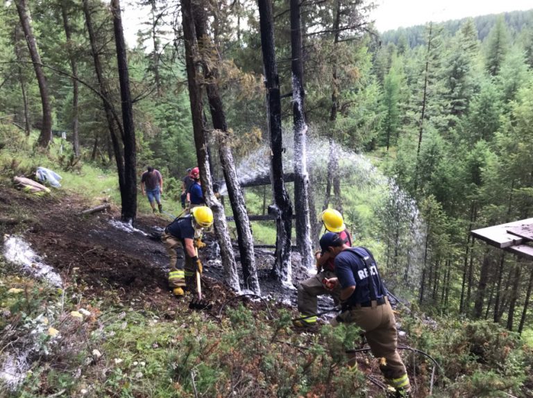 RDEK Crews Fight Fire in Rock Lake Area