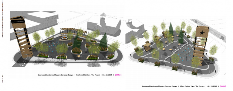 Concepts for Sparwood’s Centennial Square Redesign Unveiled