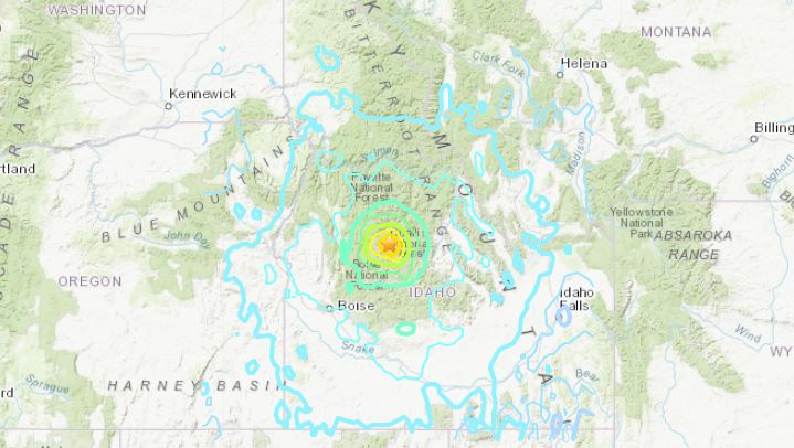 Idaho Earthquake Shakes Southern B.C.