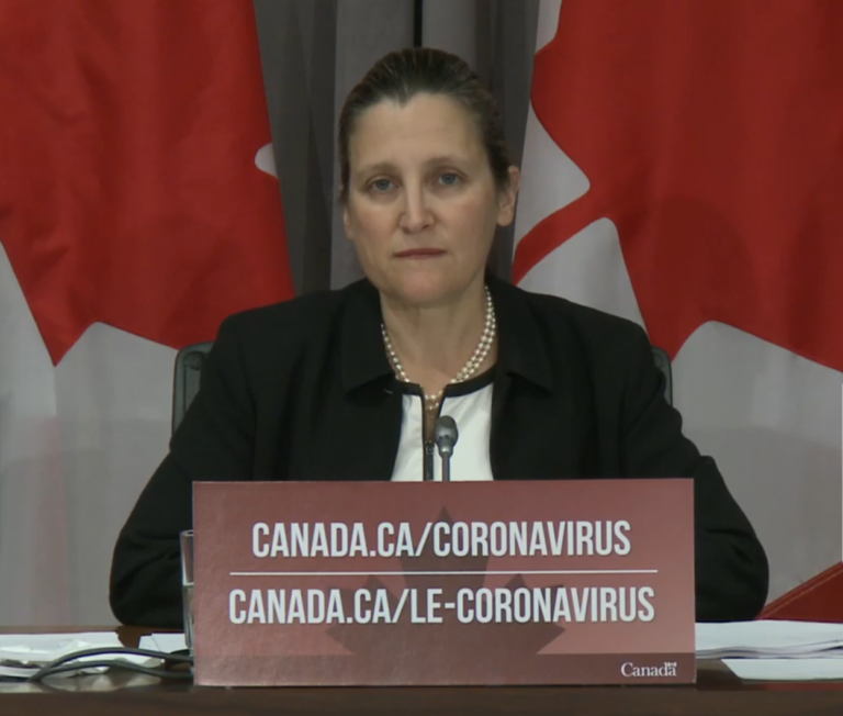 Freeland acknowledges systemic racism is very present in Canada