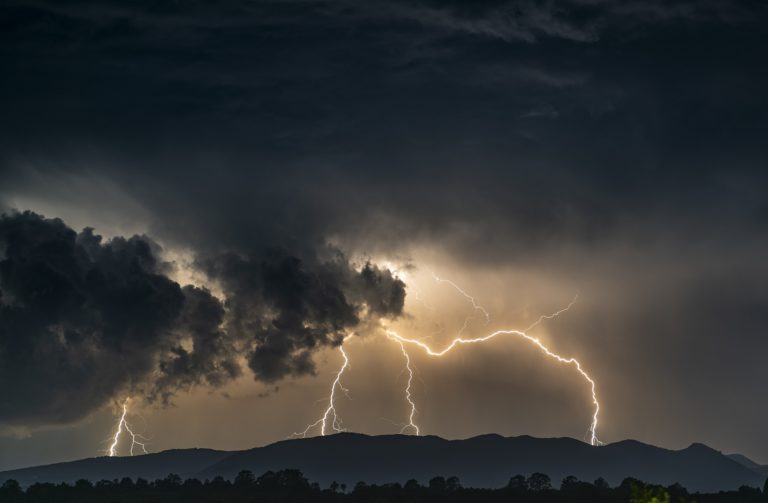 Lightning sparks four new fires