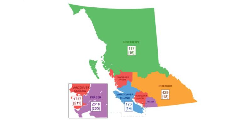 BC Centre For Disease Control releases precise COVID-19 numbers for each region