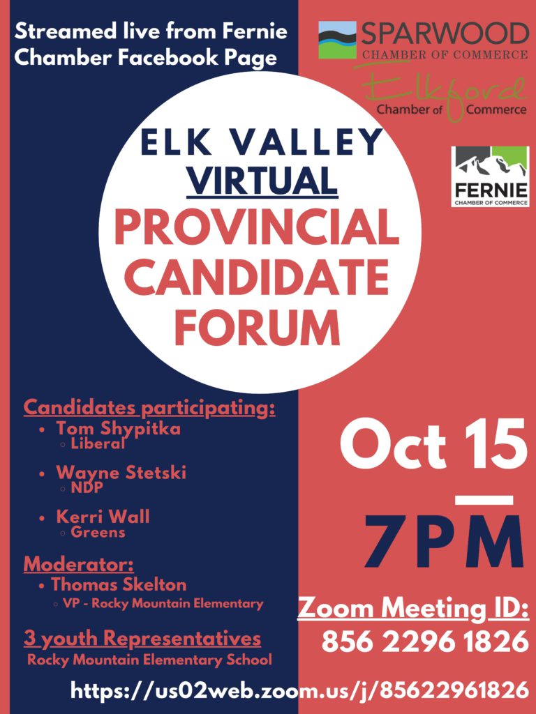 Kootenay East candidates to participate in virtual Elk Valley candidate forum