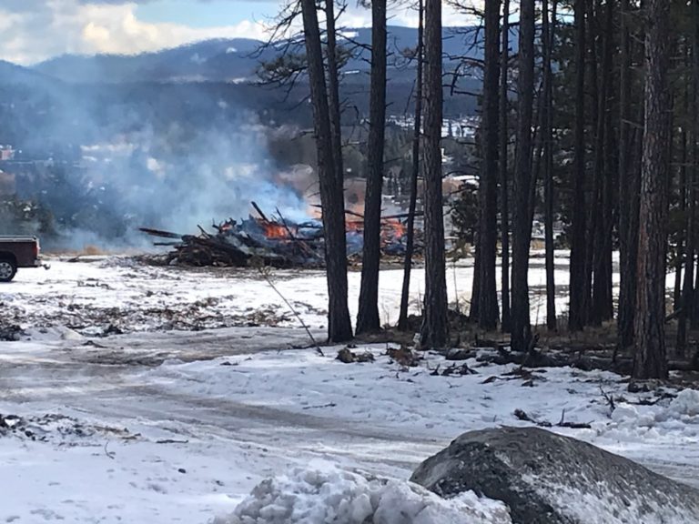 Authorized burn taking place in Cranbrook’s industrial park