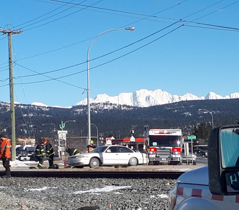 Minor injuries after vehicle and train collide in Cranbrook