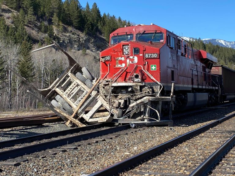 Logging truck driver fined following Thursday train collision in Canal Flats