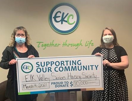 EKC announces $10,000 grant for Elk Valley Senior Housing Society