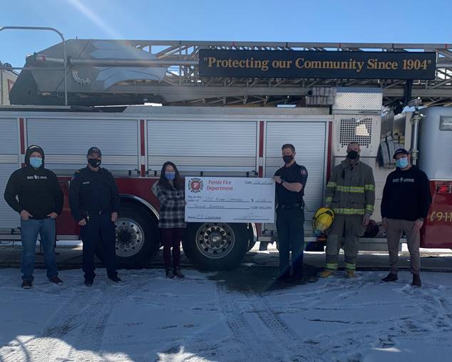 Fernie Fire Rescue donates $2,400 to local groups