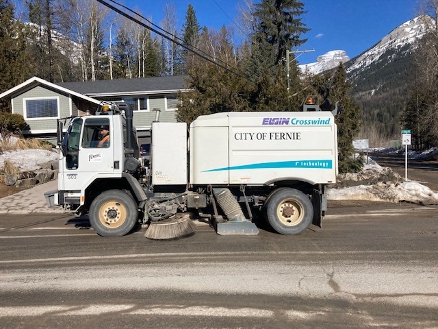 Annual street sweeping underway in Fernie