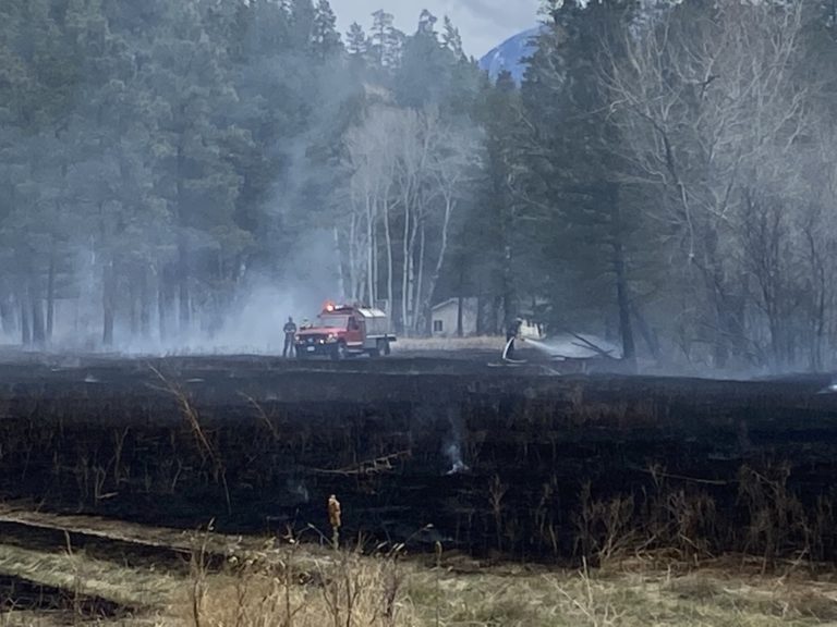 Grass fire knocks out power to 350 customers near Cranbrook