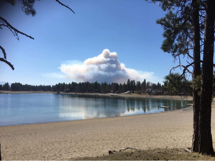Prescribed Burn Looking Southwest from Wasa Provincial Park