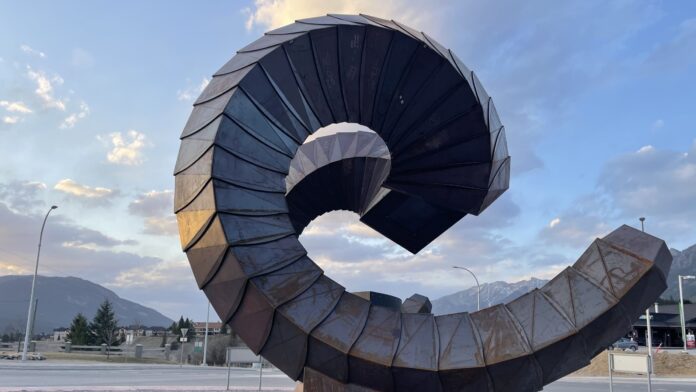 Radium Hot Springs Ram Horns Highway 93 95 Roundabout - Adam Meikle - 5