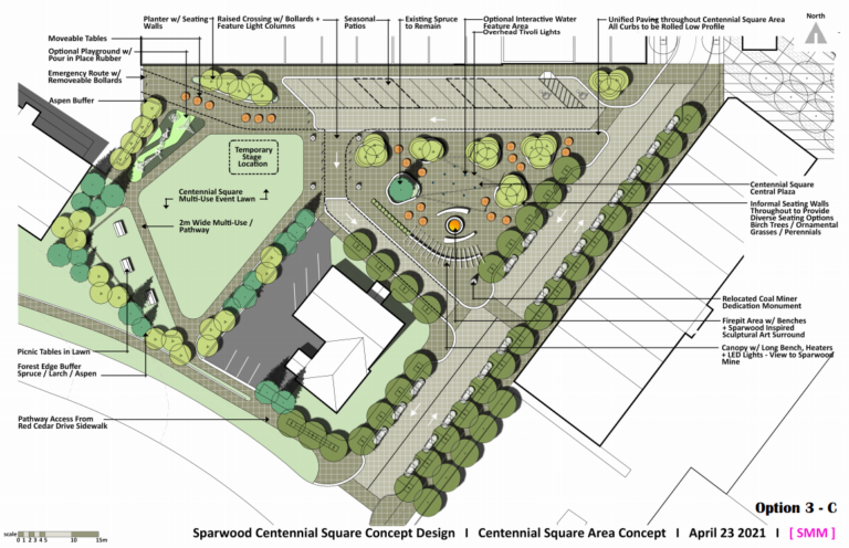 Sparwood finalizes concept for $2.2-milion Centennial Square project
