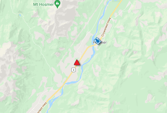 Vehicle incident reduces Highway 3 to a single lane near Fernie