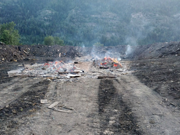 Sparwood firefighters extinguish flames at transfer station