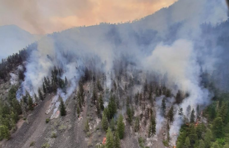 Evacuation Alert partially rescinded for Bill Nye Mountain fire