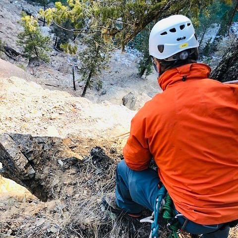 Hiker and furry friend rescued from ledge