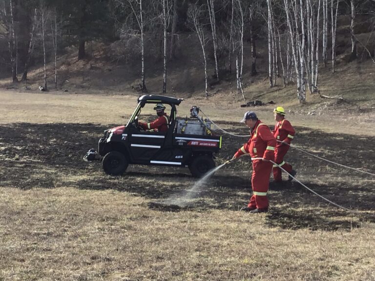 Firefighters snuff out Jaffray grass fire