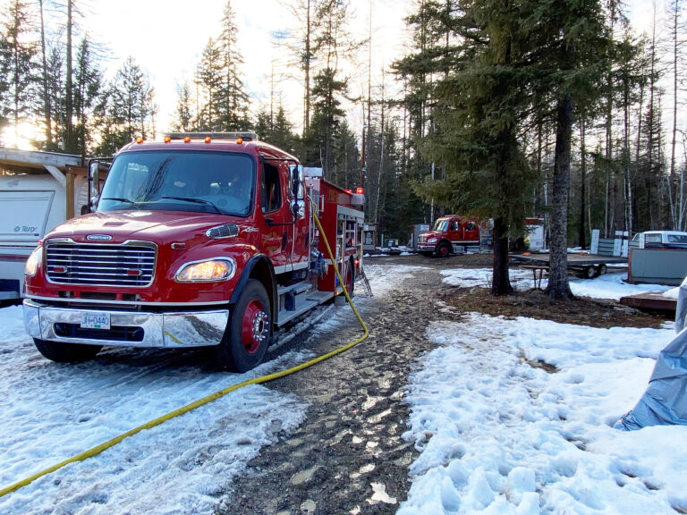 Heavy damage, but no injuries from Tie Lake RV fire