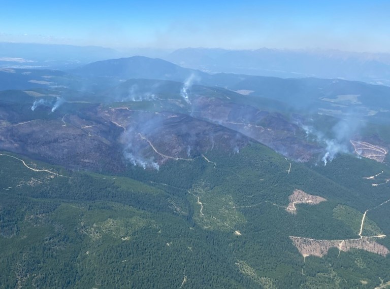 Planned burn occurring at Connell Ridge
