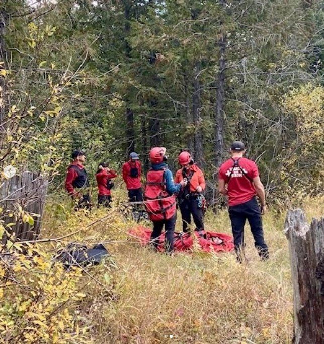 Fernie Search and Rescue recover injured biker