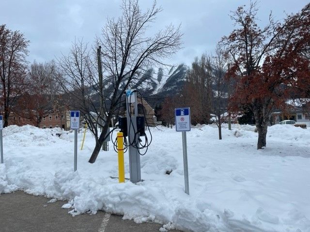 New EV chargers installed at Fernie City Hall