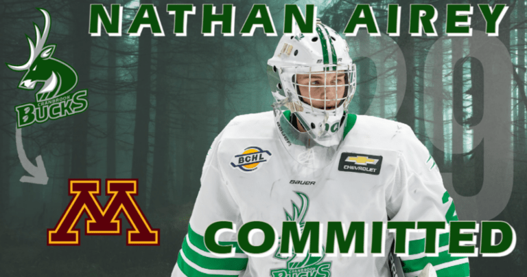 Bucks goalie commits to Gophers