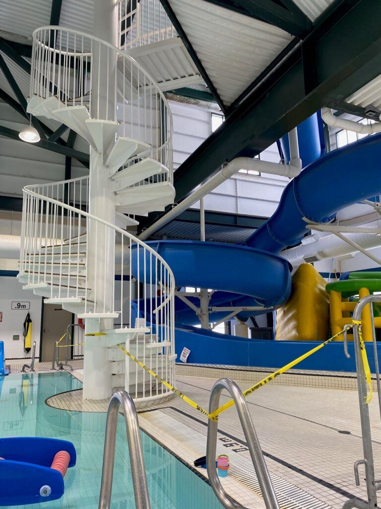 Work begins on Fernie Aquatic Centre’s slide