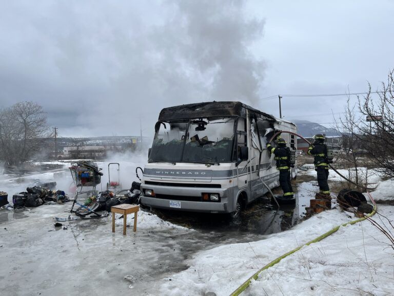RV fire prompts reminder to dispose of cigarettes safely