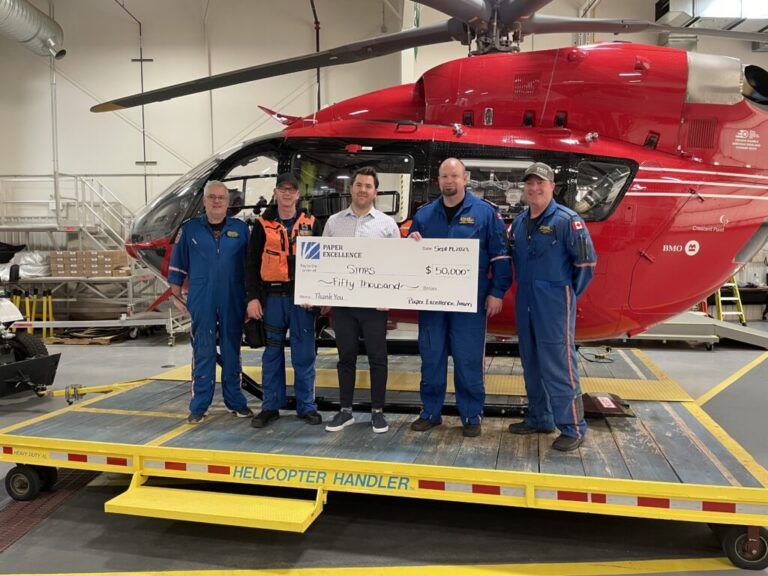 STARS Air Ambulance receives $50,000 from Paper Excellence