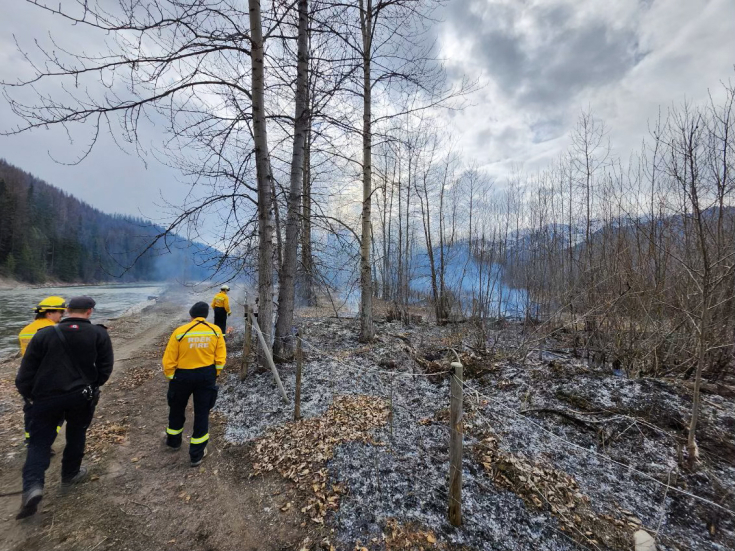 RDEK fire crews snuff out another grass fire