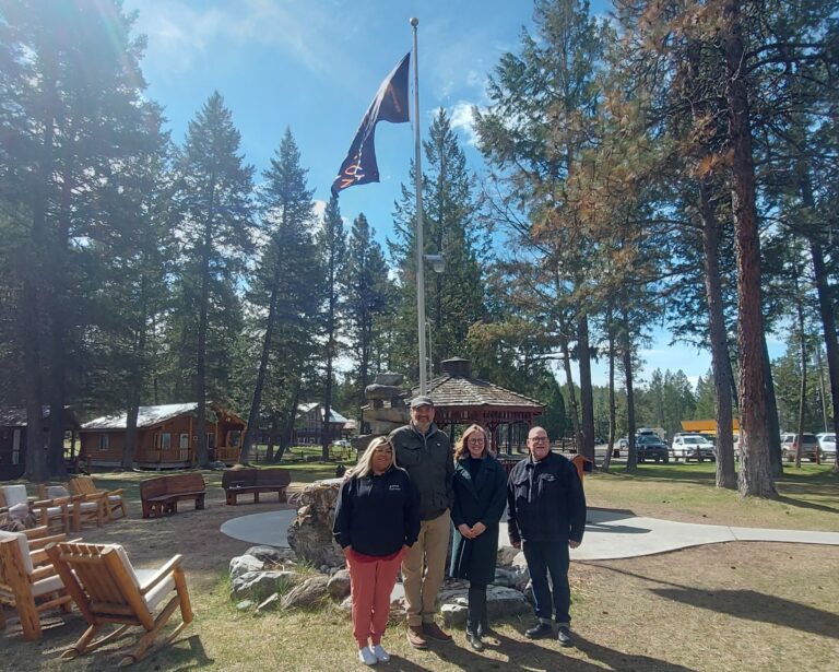 Ktunaxa Nation flag raised at Recovery Ranch