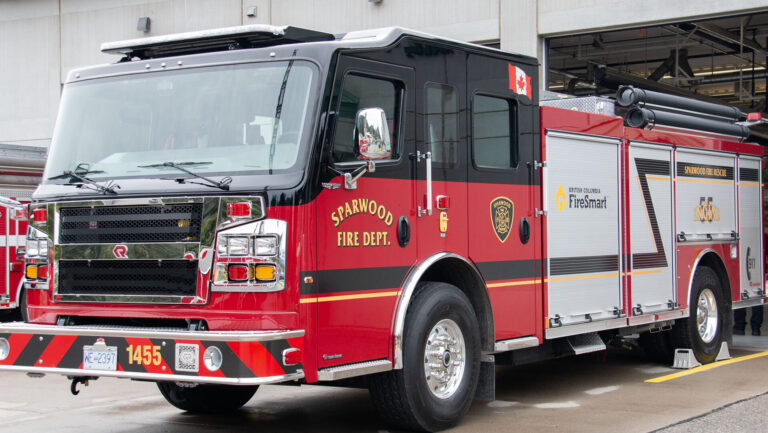 Sparwood and Crowsnest Pass fire depatments face off for charity hockey game