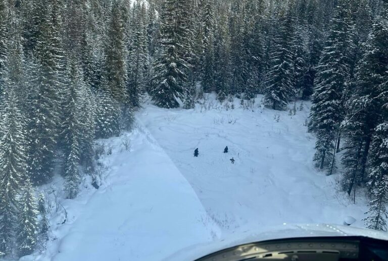 Columbia Valley SAR rescue skiers lost in avalance terrain