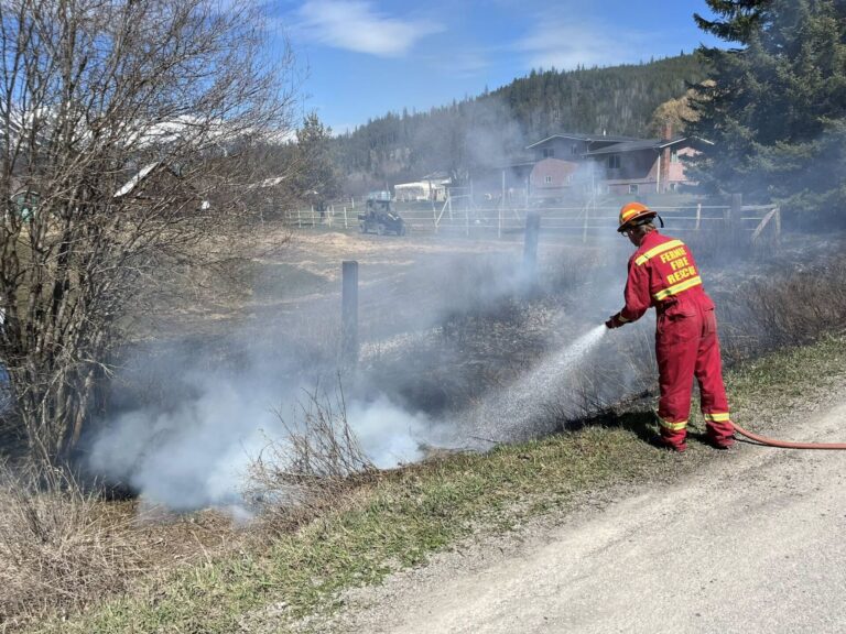 Fernie firefighters take down rural grass fire