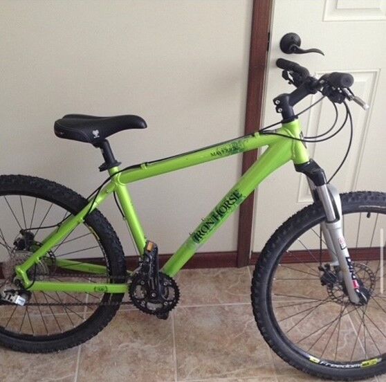Missing stolen green bike