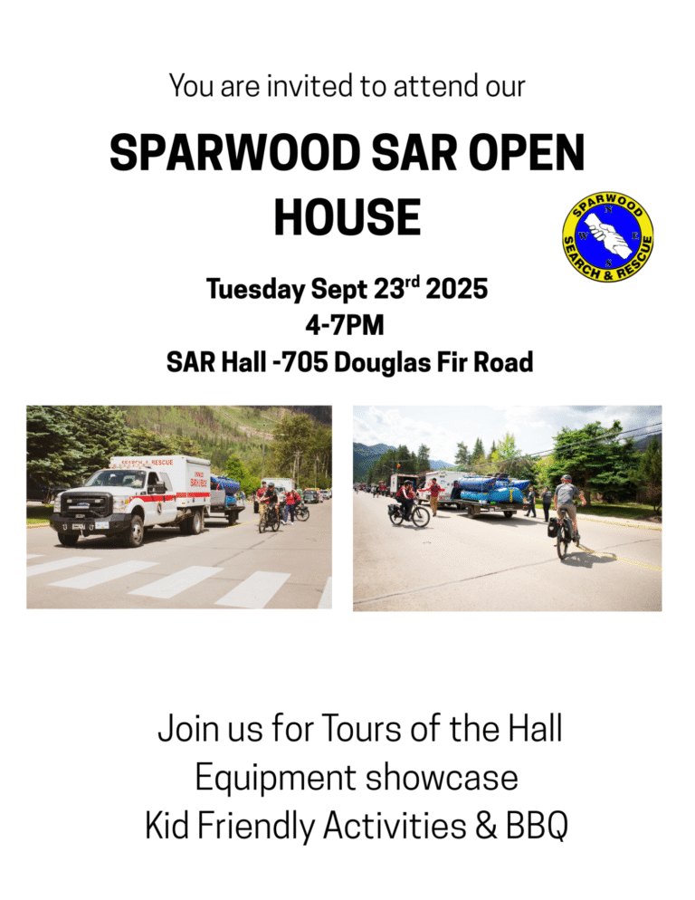 Sparwood SAR Open House Sparwood SAR Open House